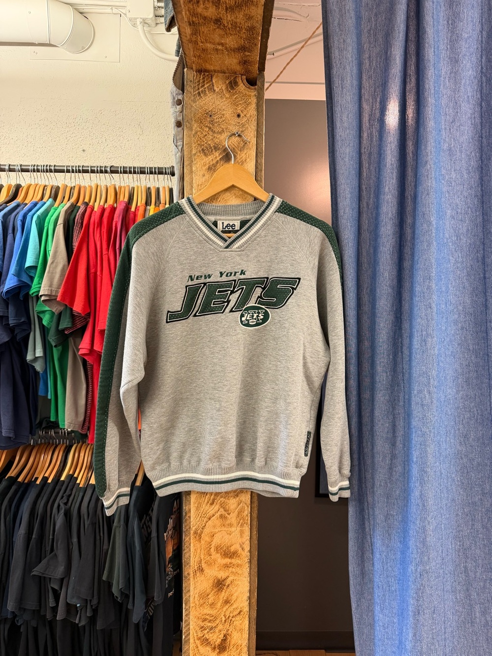 Vintage New York jets grey sweatshirt
